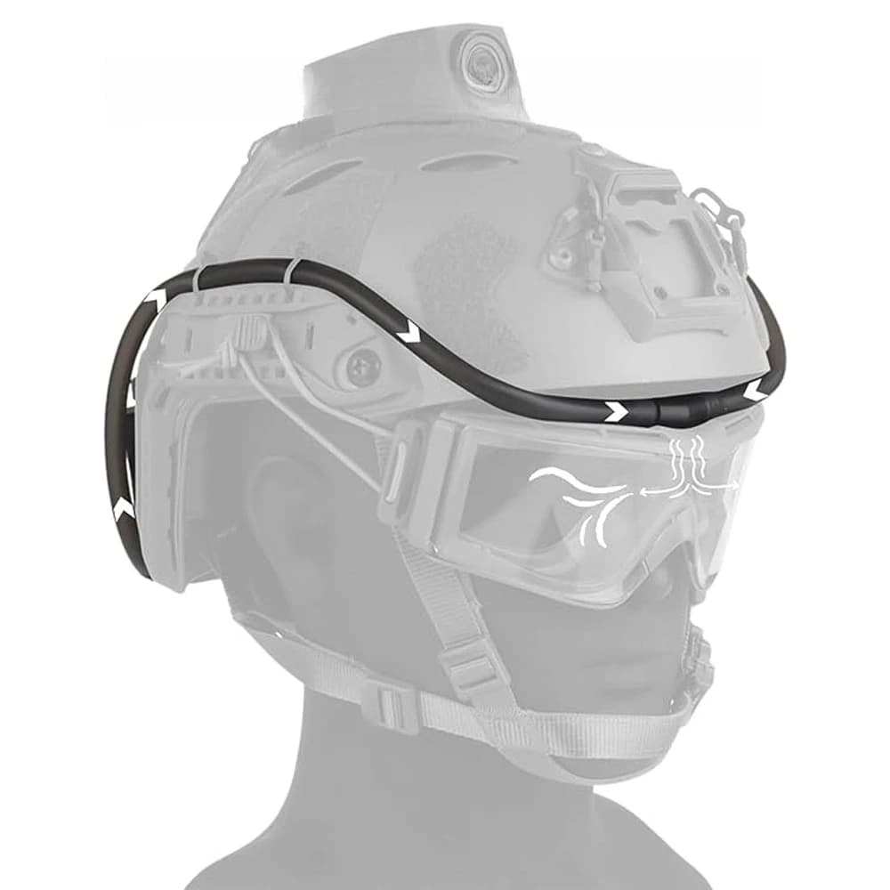 Kit anti-buée pour lunettes de pêche - Ventilateur ajustable - Chasse pêche extérieure