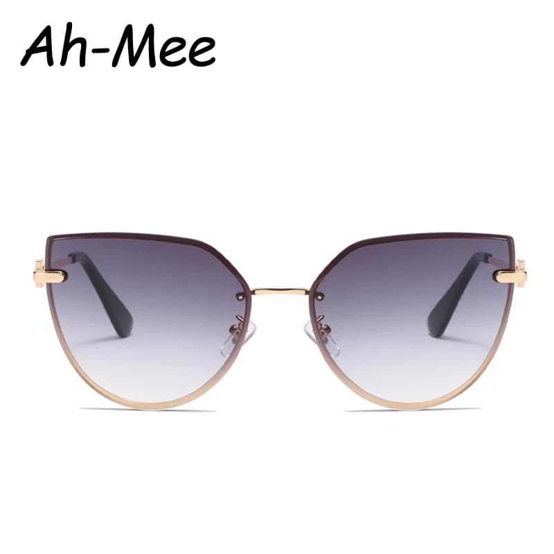 Lunettes de soleil vintage femme pêche sans monture anti-lumière protection UV400 pour randonnée