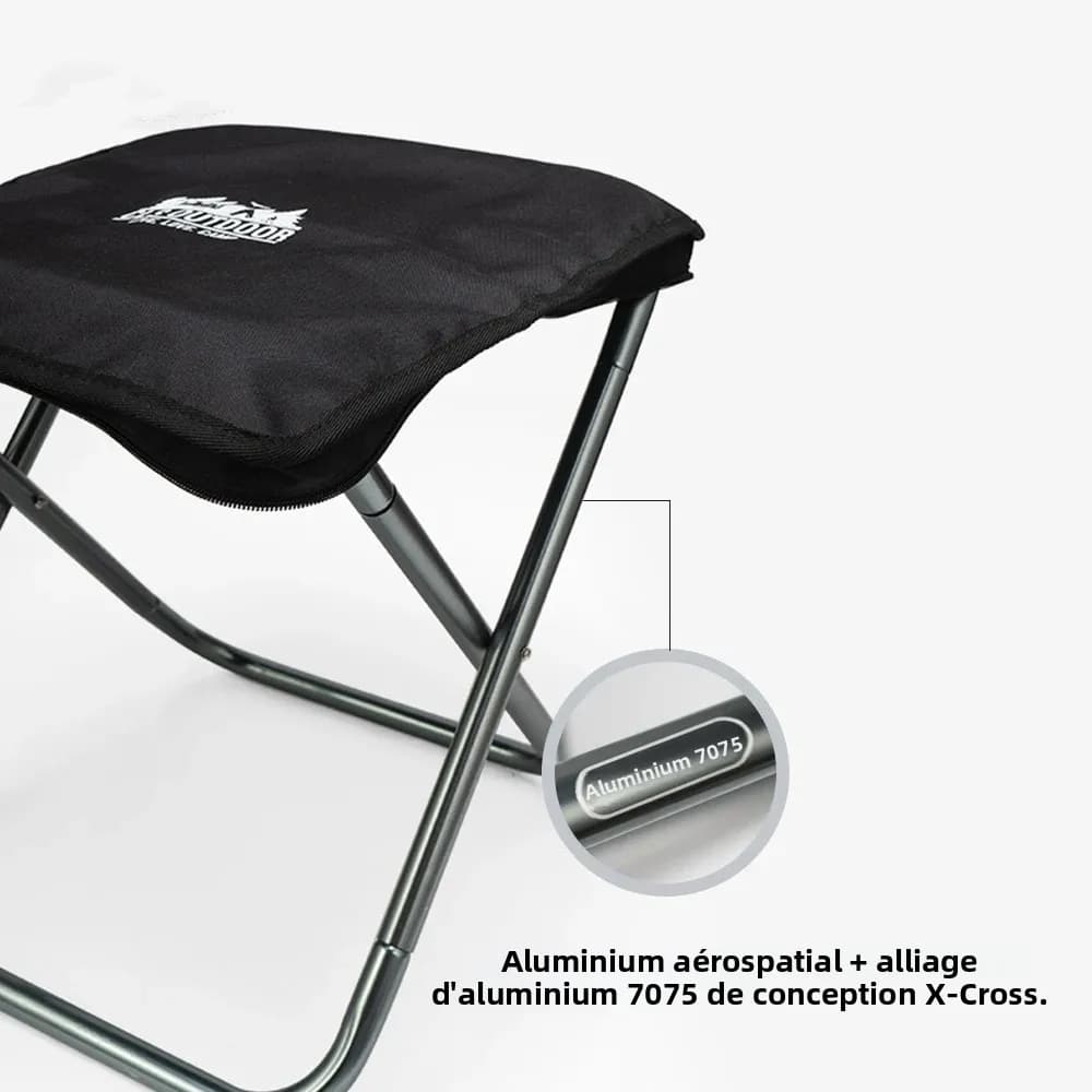 Chaise pliante surdimensionnée portable pour pêche camping rando et croquis