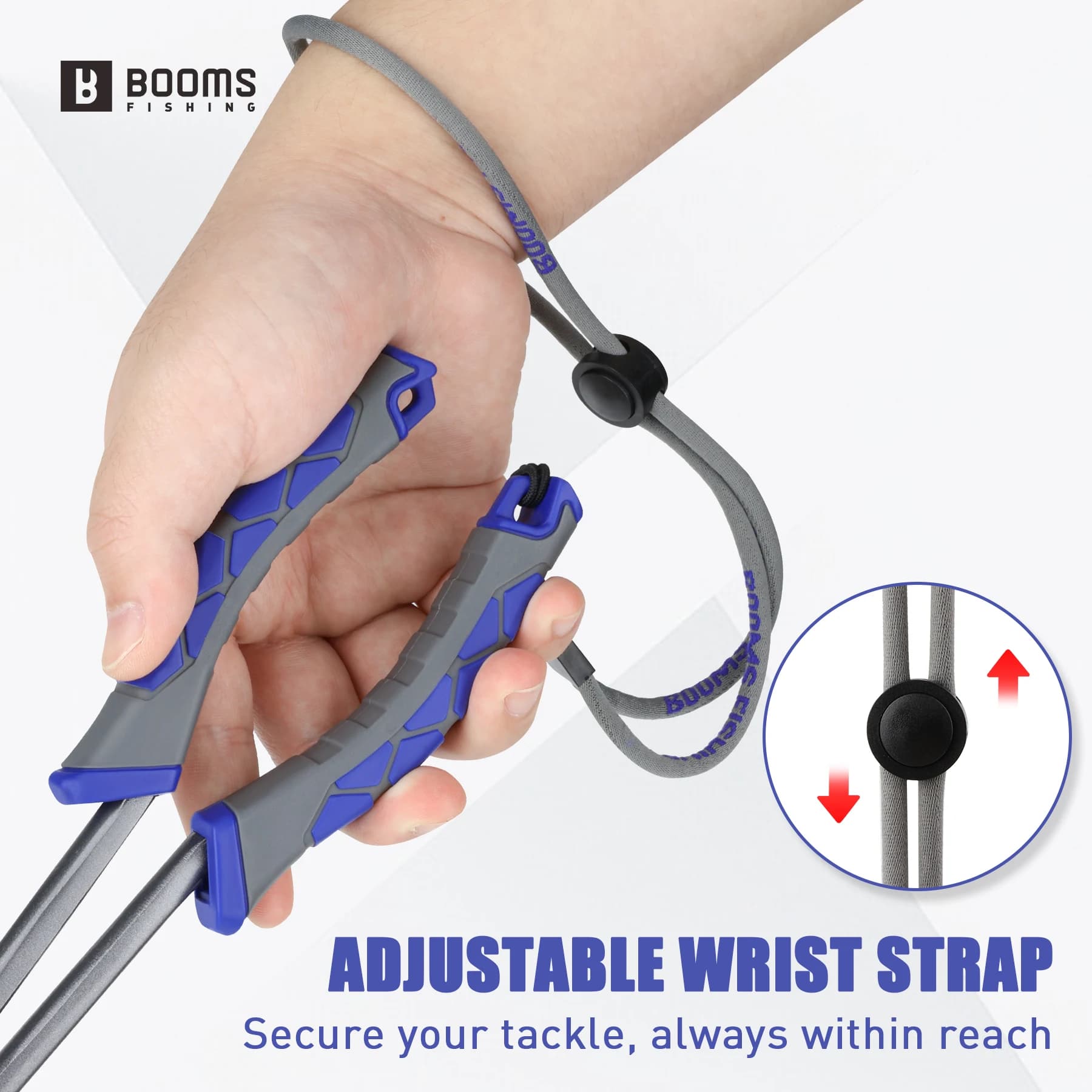 Pince pêche Booms XW11 28cm nez long - extracteur hameçon anti-perte lanière acier carbone eau salée