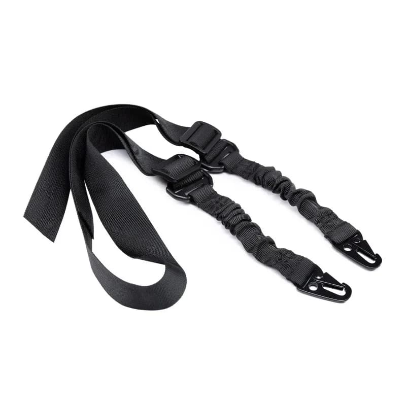 Bretelle tactique 2 points bungee pour fusil - Accessoire pêche chasse durable 1-3 pièces