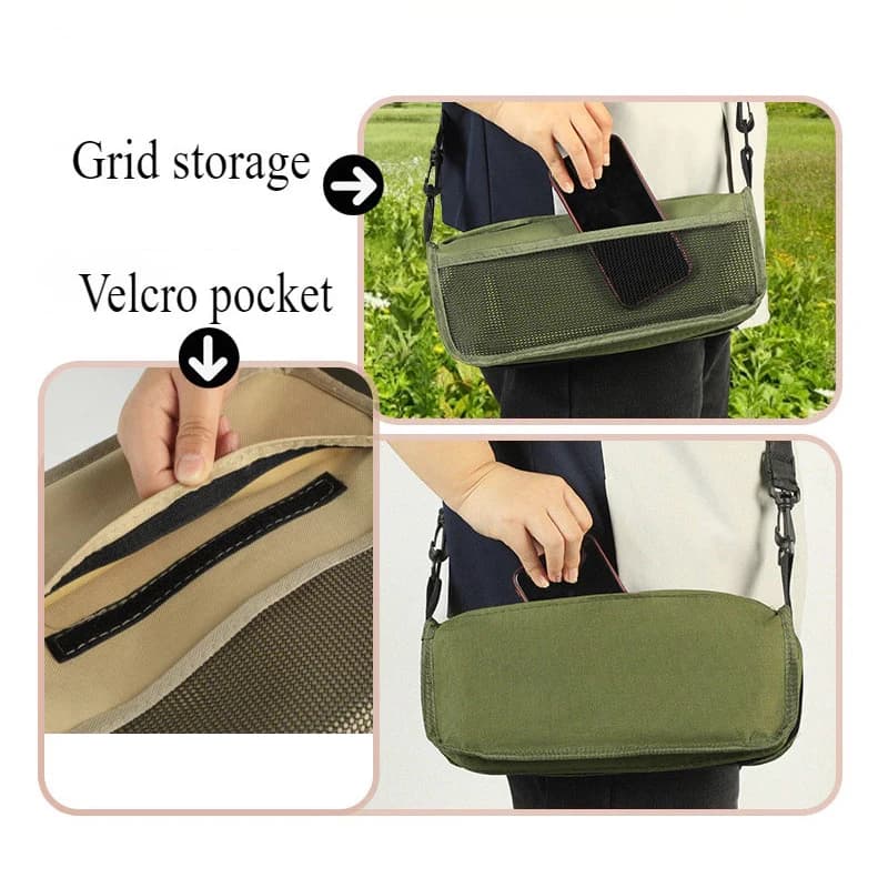 Tabouret sac à dos pliant 【W】 pour pêche et voyage - Mini et ultra-léger