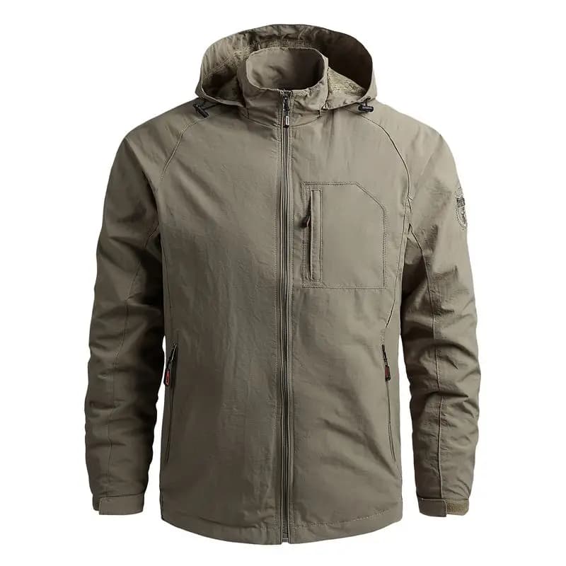 Veste imperméable plus taille printemps pour hommes - Coupe-vent respirante pêche et camping