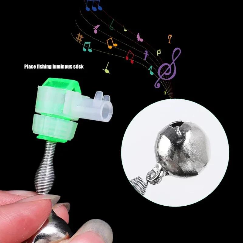 Cloches de pêche 20/5 pièces indicateurs de touche sonores pour pêche nocturne et détection