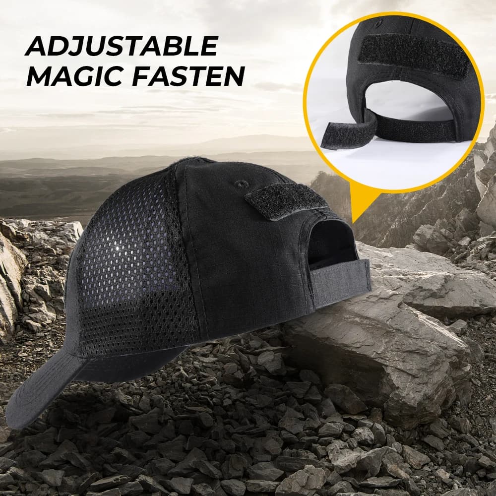 Casquette baseball respirante pêche sport outdoor - Protection solaire mesh snapback randonnée chasse