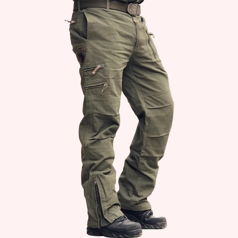 Pantalon cargo camouflage pour pêche en rivière - Coupe jogger avec nombreuses poches pratiques