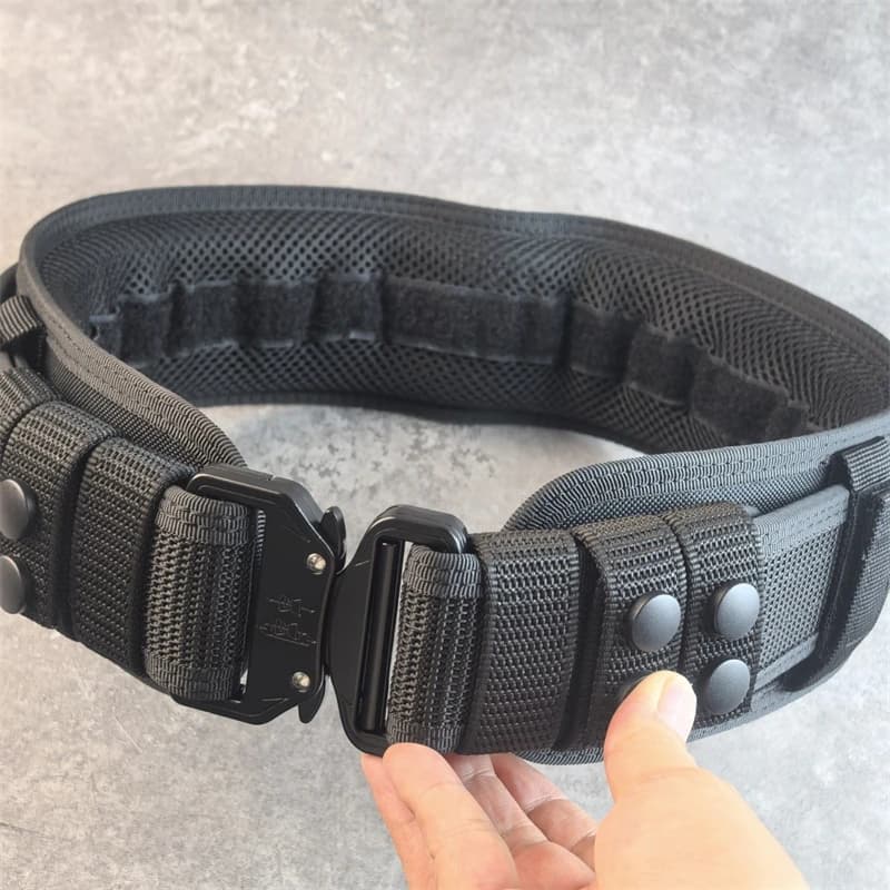 Ceinture de travail tactique à boucle alliage pour pêche professionnelle et entraînement