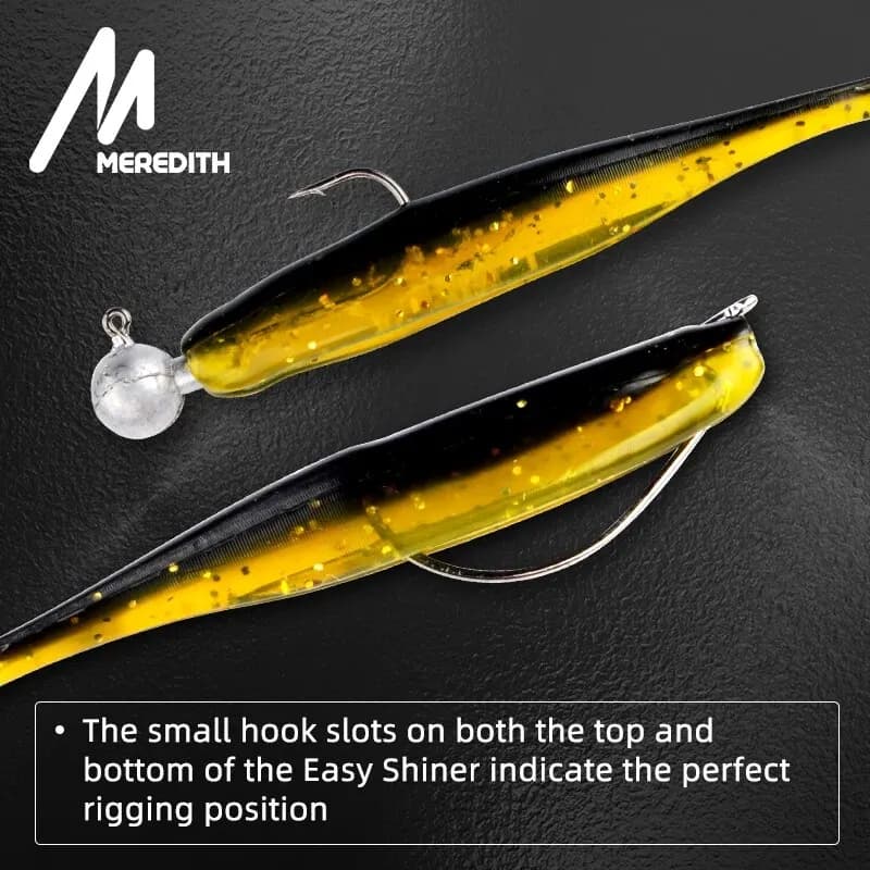 Leurre MEREDITH Easy Shiner 50-100mm - Leurre souple carpe wobbleur silicone pêche silure gardon leurre artificiel