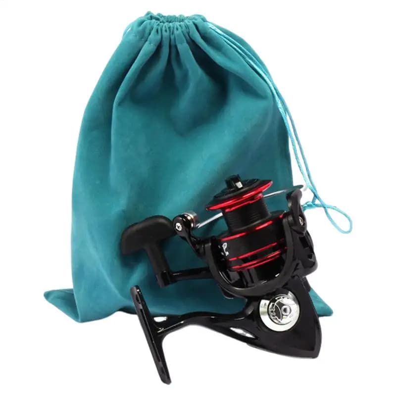 Sac de protection moulinet pêche avec cordon de serrage pour rangement transport matériel de pêche