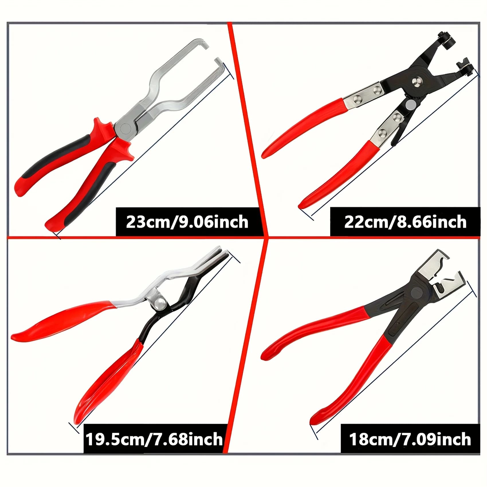 Pince collier de serrage professionnelle pour pêche : kit déconnexion ligne carburant réparation auto