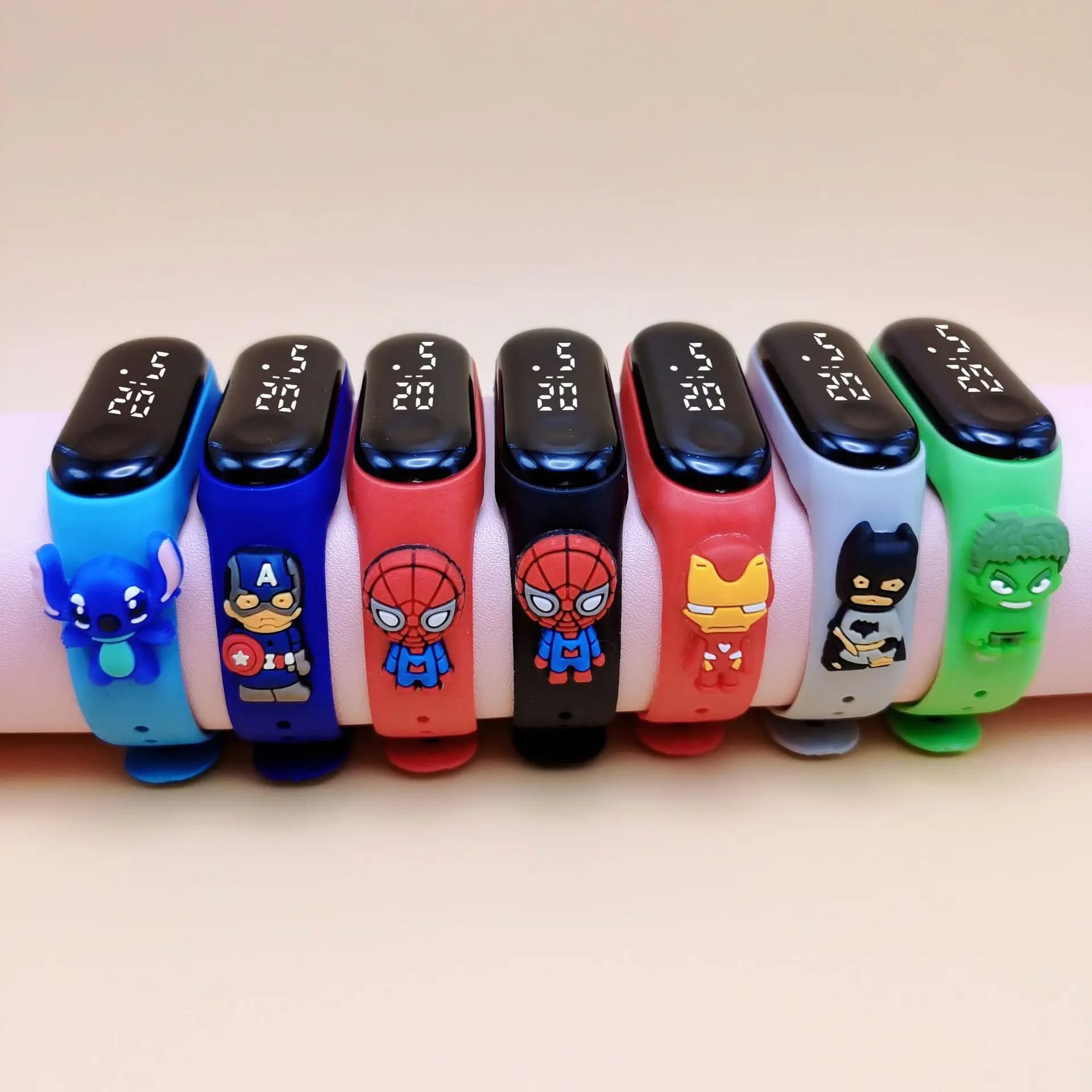 Montre enfant Marvel digitale LED étanche cadeau fête garçon fille montre électronique cartoon