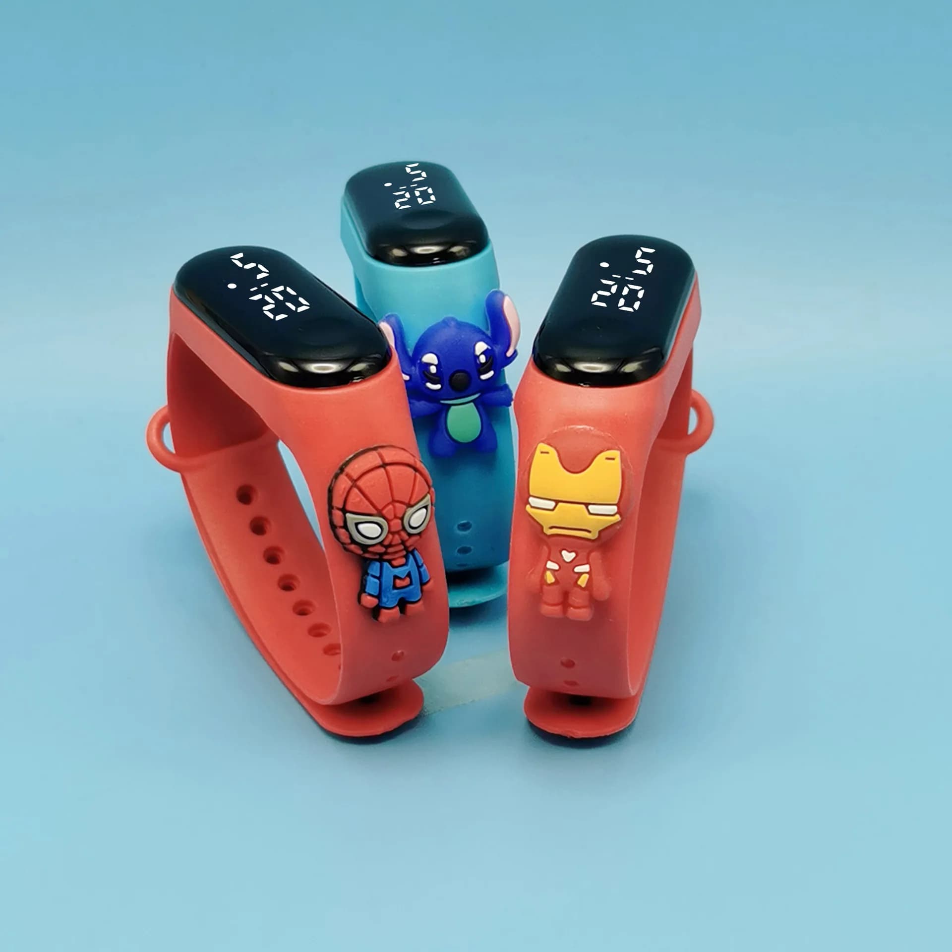 Montre enfant Marvel digitale LED étanche cadeau fête garçon fille montre électronique cartoon