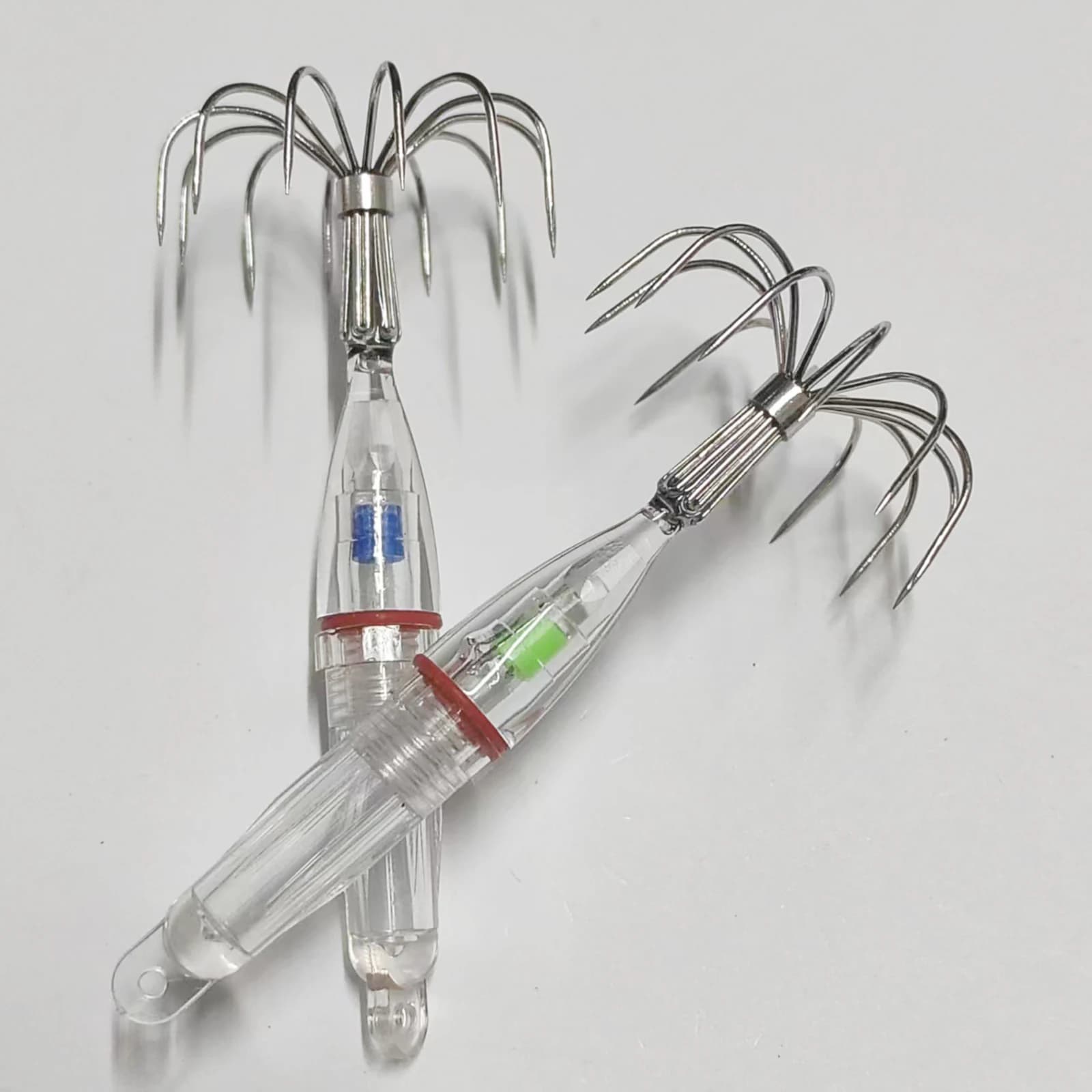 Hameçons de pêche au calmar lumineux LED, appâts anti-corrosion faciles à utiliser - Lot de 1