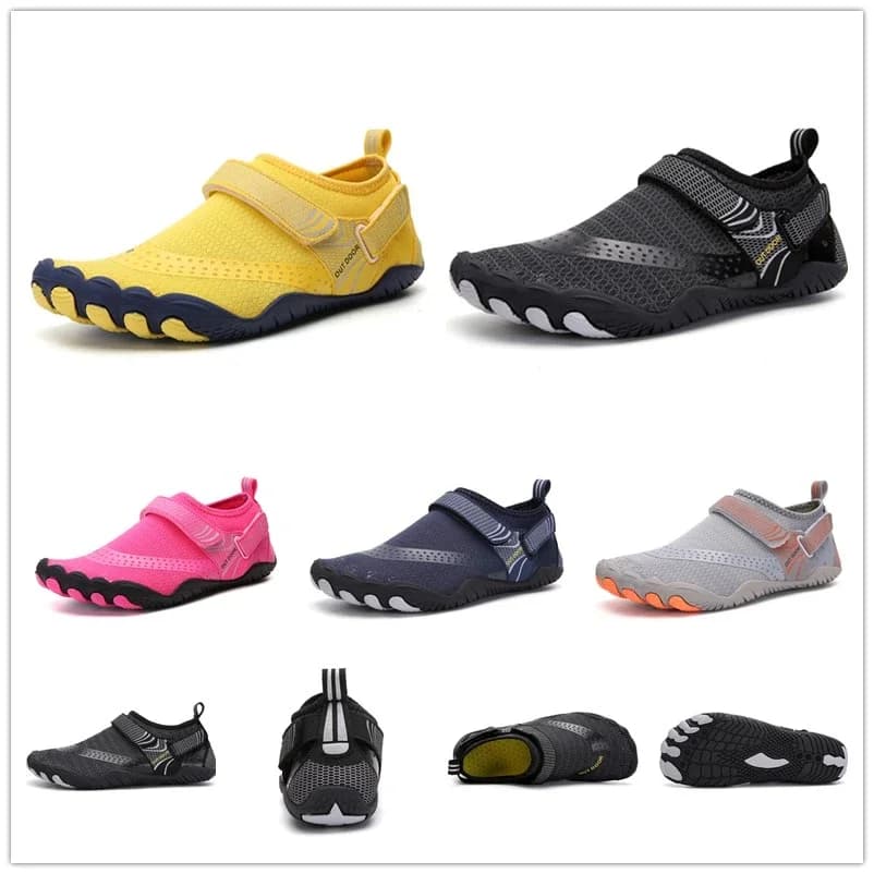 Chaussures cinq doigts aquatiques homme femme séchage rapide anti-dérapantes pêche natation