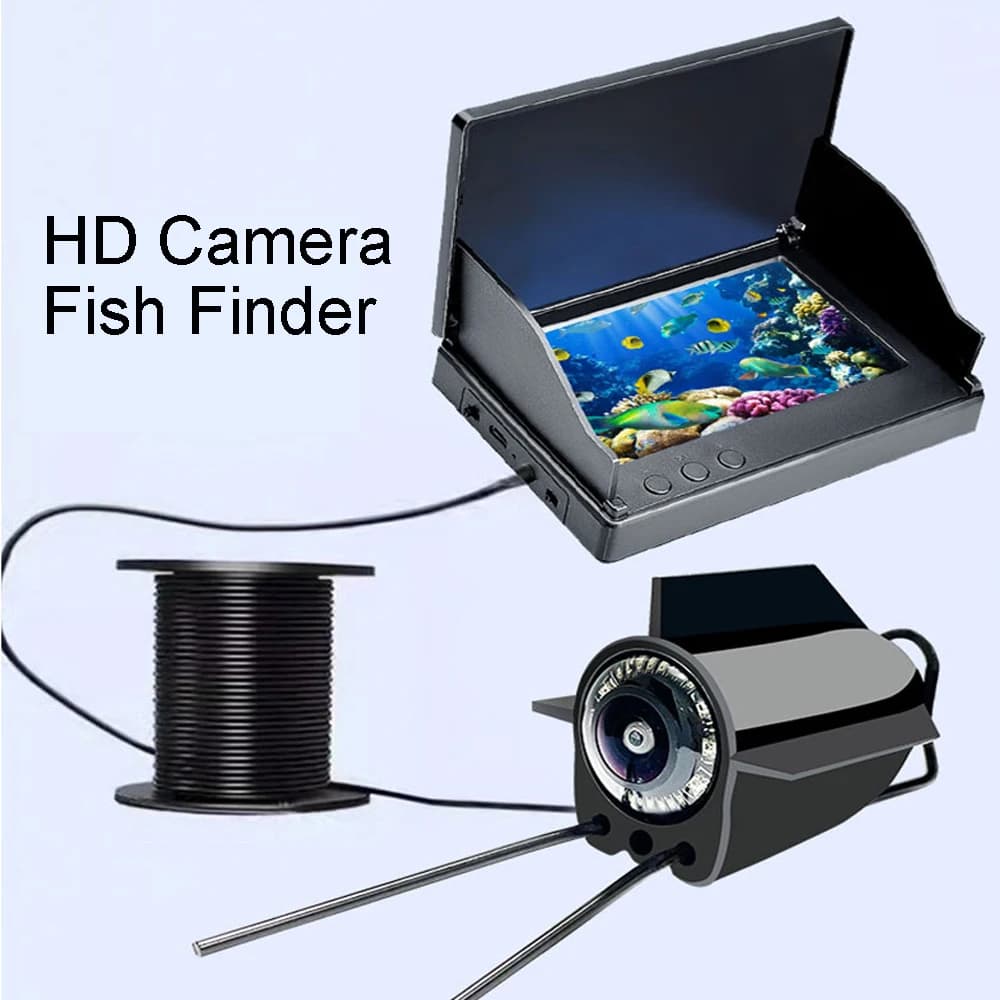 Caméra de pêche sous-marine IPS 15-50m écran 4.3" vision nocturne angle 220° détecteur HD