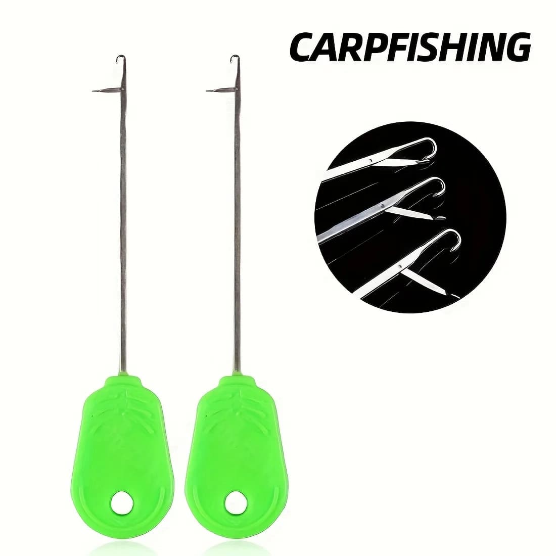 2 aiguilles pour préparation appâts pêche carpe - Accessoires montage hameçons et leurres