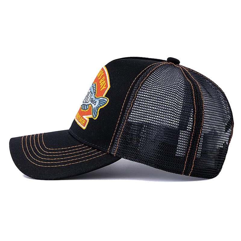 Casquette pêche été unisexe mesh respirant - Style big fish pour pêcheurs hommes et femmes - Chapeau outdoor