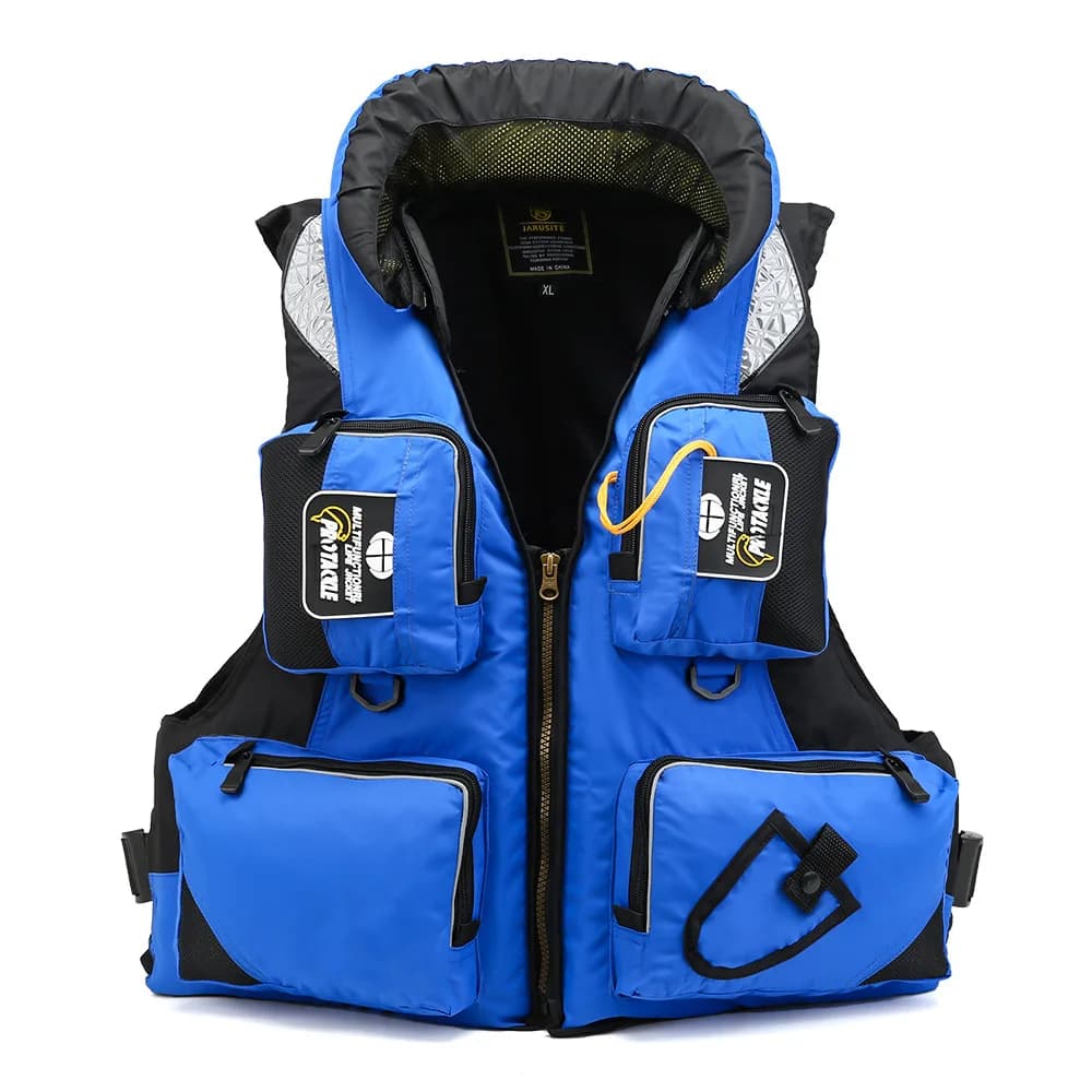 Gilet de sauvetage professionnel pêche polyester XXL adulte sécurité nautique navigation
