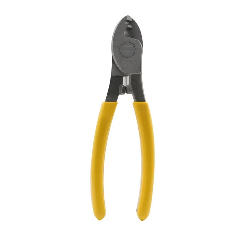 Pince coupante manuelle 6 pouces pour électricien - Outil multifonction anti-dérapant dénudeur câbles