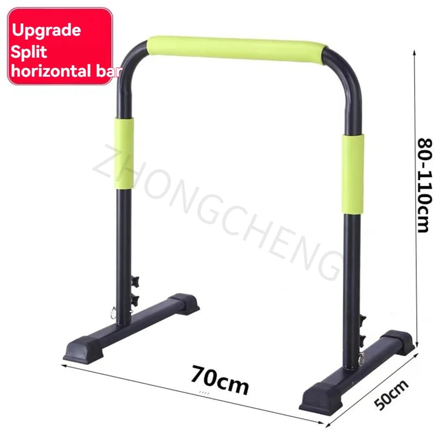 Barres parallèles split réglables en hauteur pour dips et flexions extensions bras - Équipement fitness maison