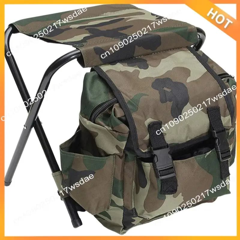 Chaise refroidissante sac à dos X08A portable pliable siège tabouret pêche équipement extérieur camping randonnée