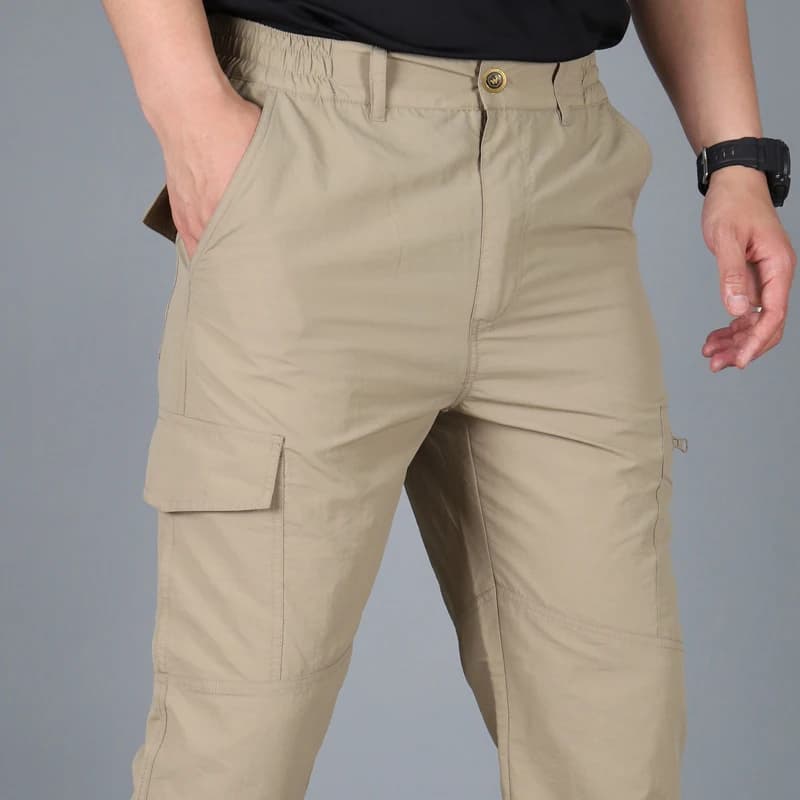 Pantalon séchage rapide homme été pour pêche - Imperméable et respirant pour pêche sportive