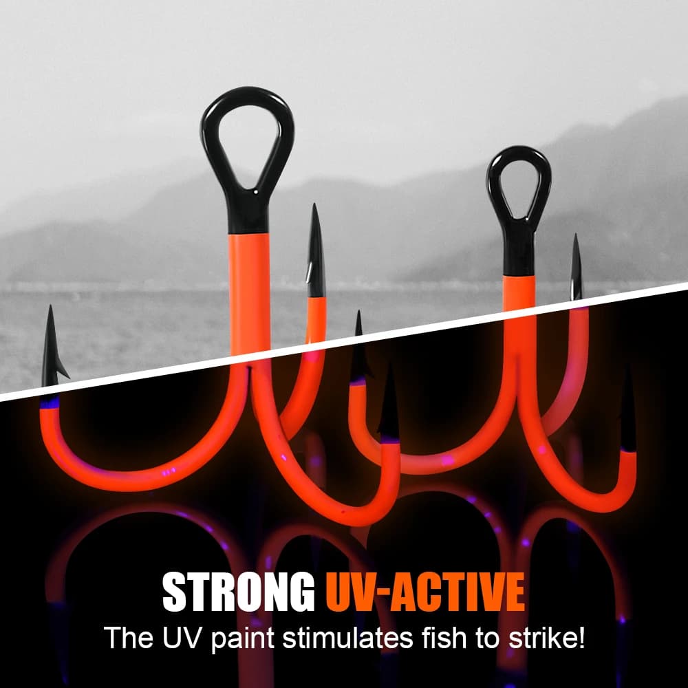 Montage pêche brochet Spinpoler stinger rig UV avec plomb réglable pour leurres souples casting