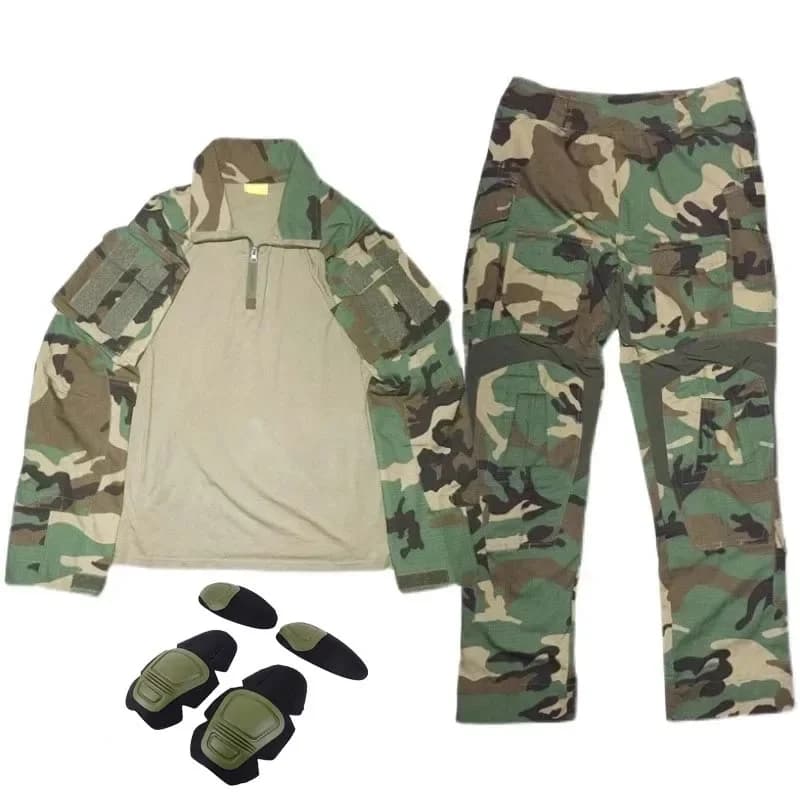 Ensemble camouflage woodland GEN3 G3 tactique pour chasse pêche vêtements résistants force spéciale