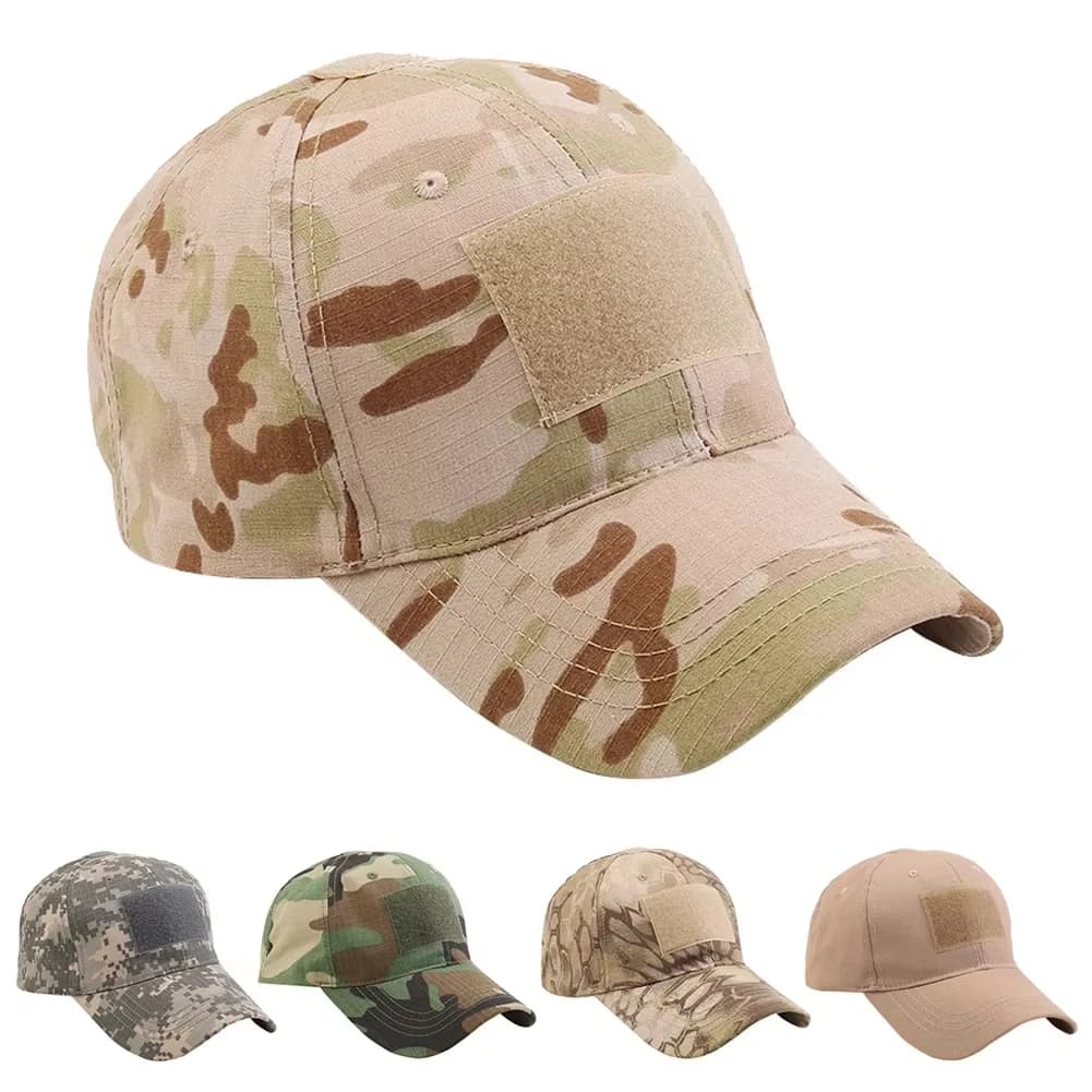 Casquette camouflage pêche polyvalente - Sports outdoor, randonnée et pêche tous terrains
