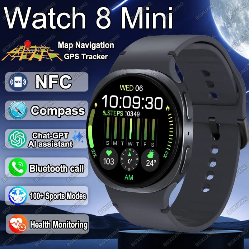 Montre Watch 8 Mini avec GPS, navigation cartes et NFC pour sports outdoor étanche IP68