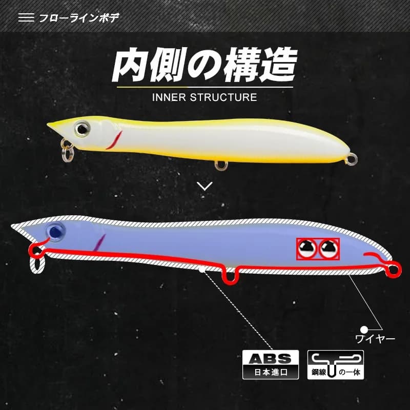 Leurre de pêche Popper Patchinko Teknik 100mm 140mm - Leurre dur flottant appât artificiel surface
