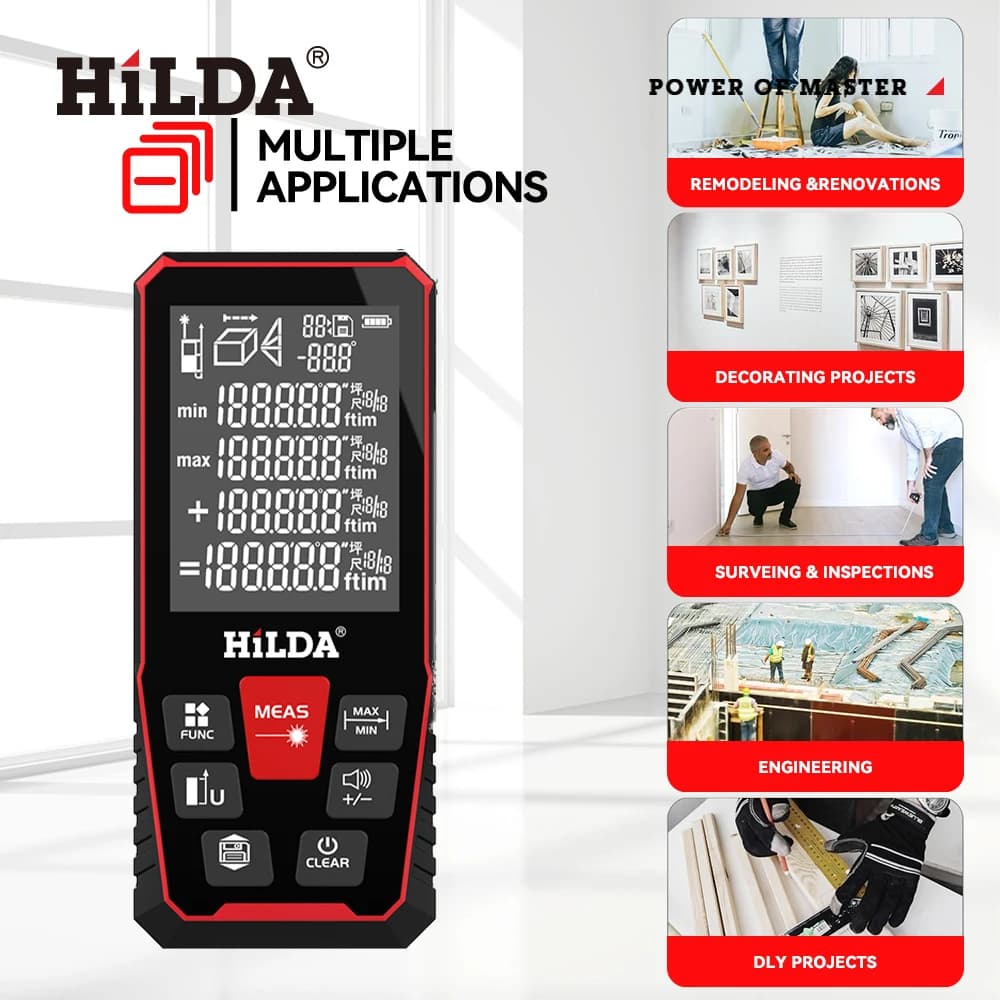 Distanciomètre laser HILDA professionnel 50M à 120M - Précision extrême pour pêche sportive