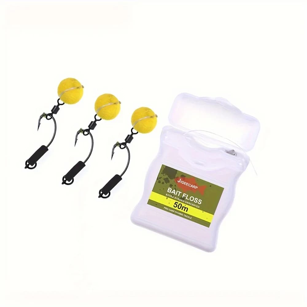 Accessoires montage carp fishing 1-3 pièces - Porte-bouillettes, floss grips pour rigs chod et Ronnie