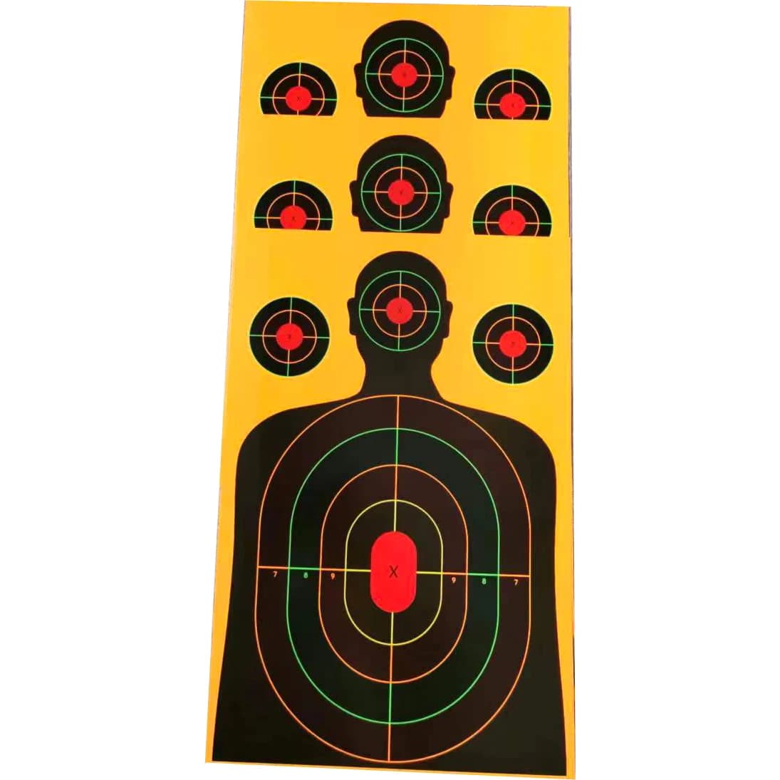 Cibles réactives Splatter 12x18 pouces pour fusils, pistolets, airsoft et carabines à plomb