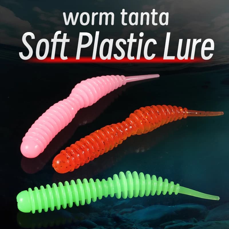 Leurre souple Tanta 40mm et 63mm avec sels odorants, appât silicone pour la pêche des carnassiers