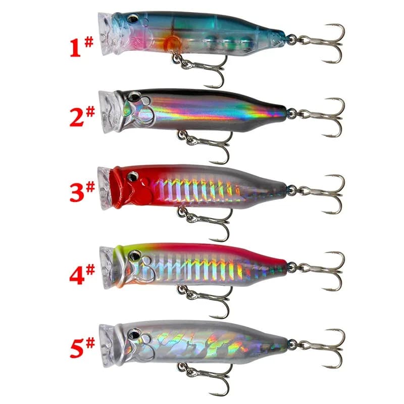 Leurre popper 7cm 9.4g 2026 pour pêche en surface - Topwater innovant pour perche et carnassiers