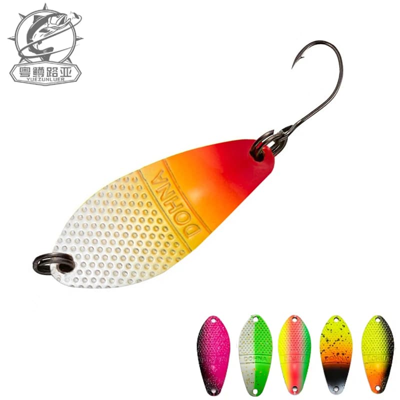 Leurre cuillère métal stream 3g 30mm pour truite perche ombre et saumon pêche en rivière