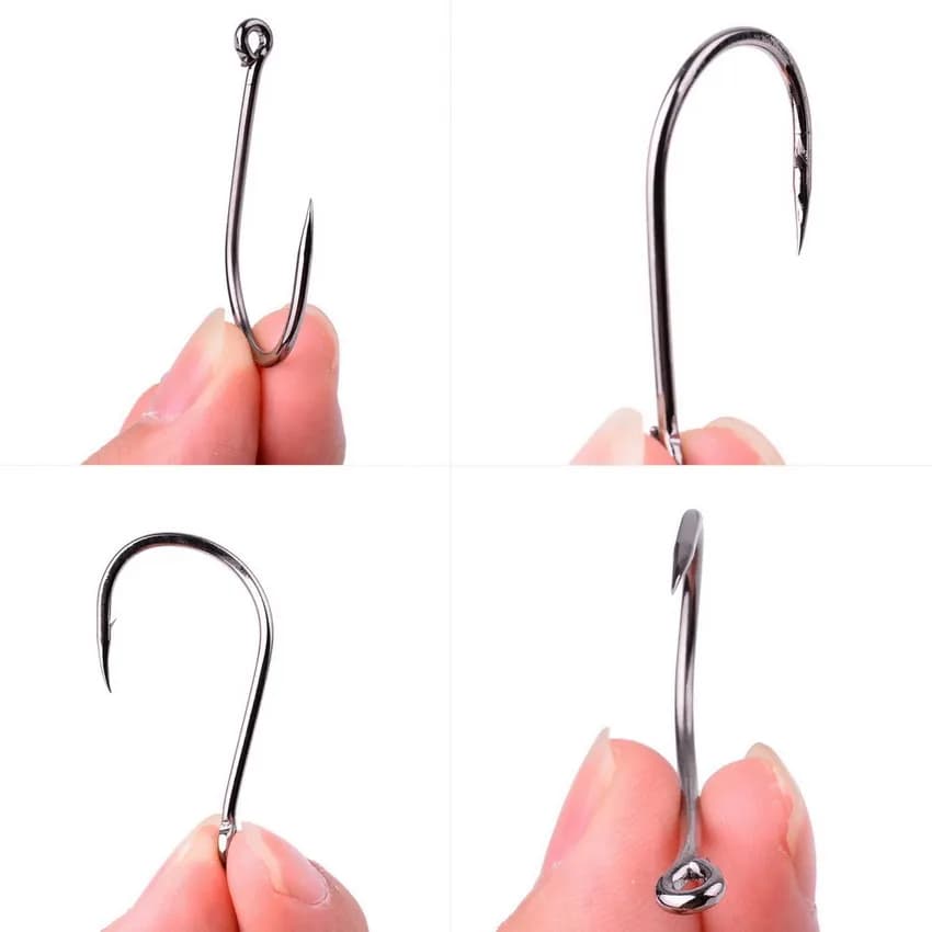 Hameçons de pêche Iseama Aorace 100 pièces, hameçon simple circle carp japonais taille 2 à 15