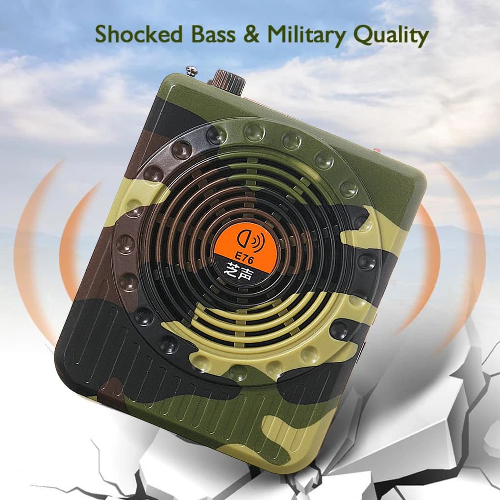 Amplificateur son rechargeable télécommande chasse - Haut-parleur appel appâts ampli portable professionnel