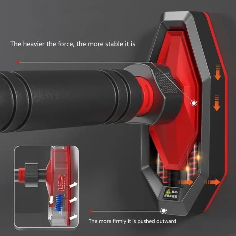 Barre de traction porte jusqu'à 450kg - Installation facile pour séances de pêche à domicile