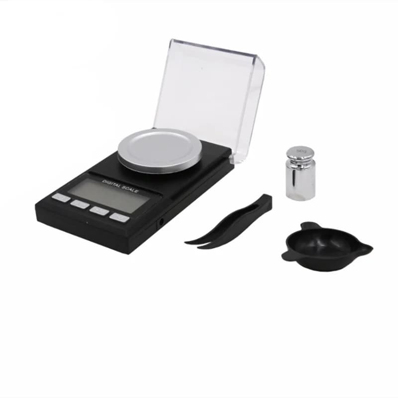 Balance digitale portable précision 0.001g 50g, mini pèse-leurre pour pêche, or, argent et bijoux