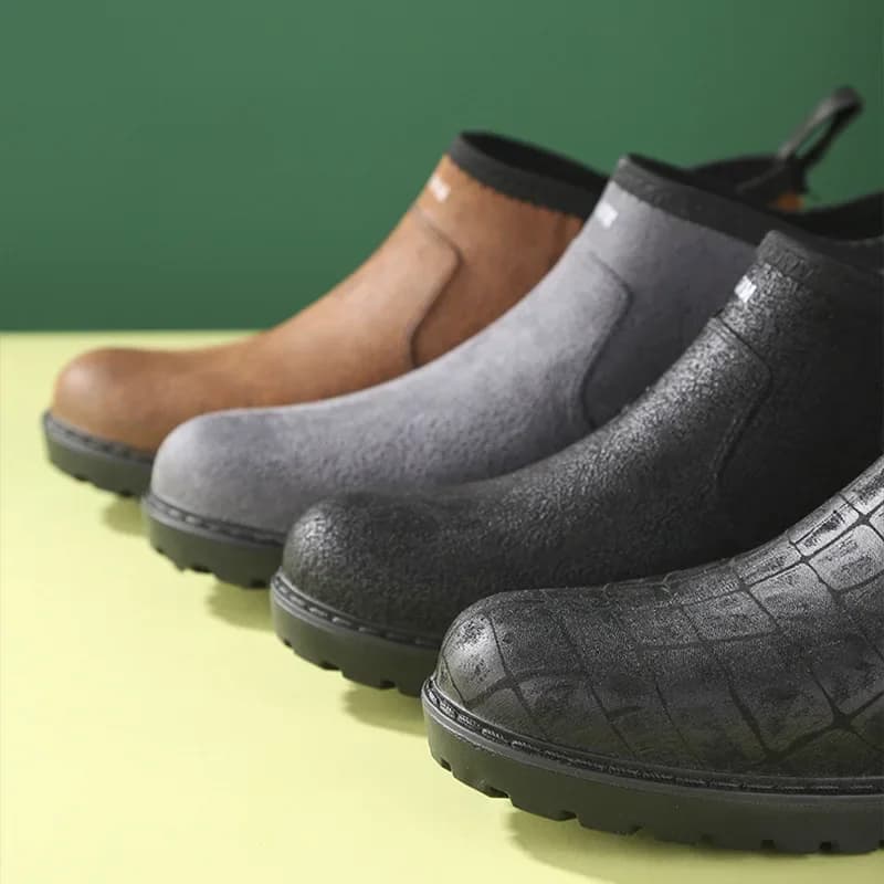 Bottes de pêche imprimé crocodile 2026 - Chaussures caoutchouc imperméables sans lacets pour pêcheur