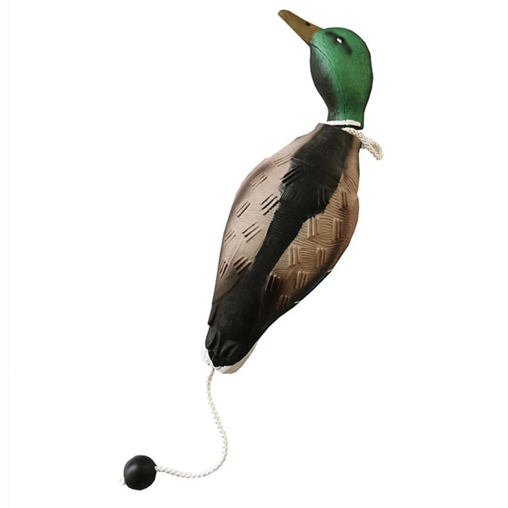Leurre canard mort flottant bumper imitation - Pour chasse gibier d'eau et dressage chien retriever