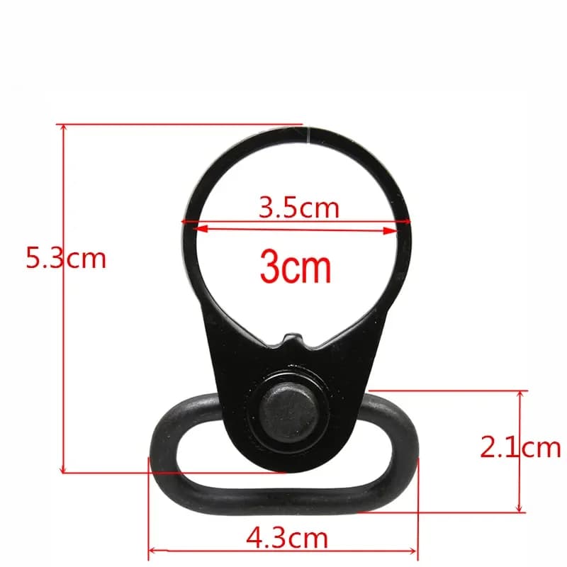 Anneau de montage QD rotatif pour lunette de pêche AR15 - Accessoire de précision