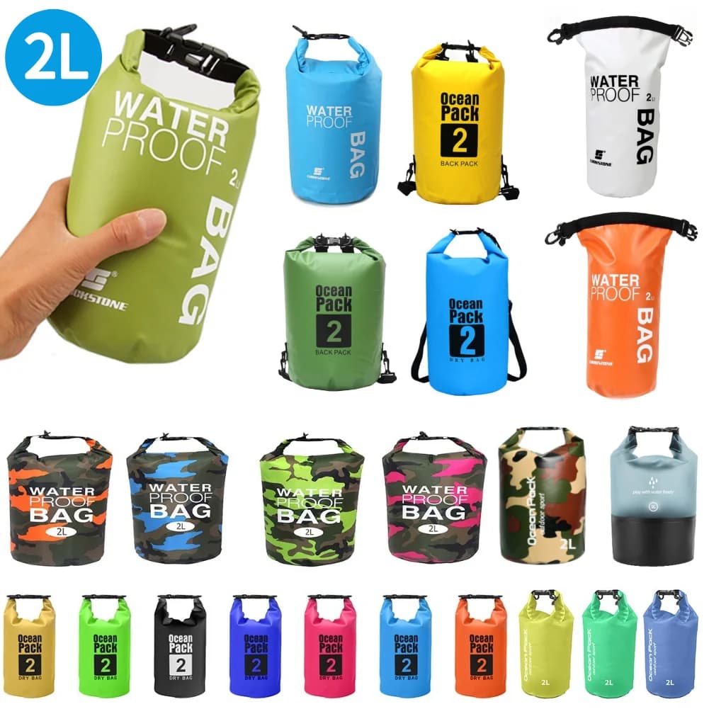 Sac filet PVC flottant 2L 5L étanche pour téléphone kayak camping natation outdoor - Poche waterproof flottante