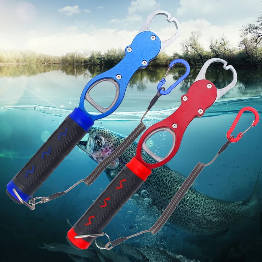 Pince à lèvres de poisson avec échelle et ligne - Outil professionnel pour pêcheurs experts