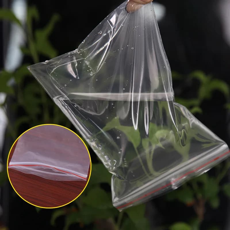 Sacs zip plastique transparents réutilisables - Conservation aliments pêche - Fermeture étanche pratique