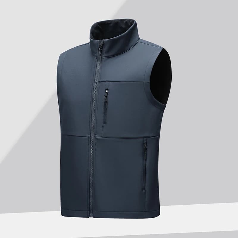 Veste polaire homme sans manches imperméable et coupe-vent pour running et travail hiver