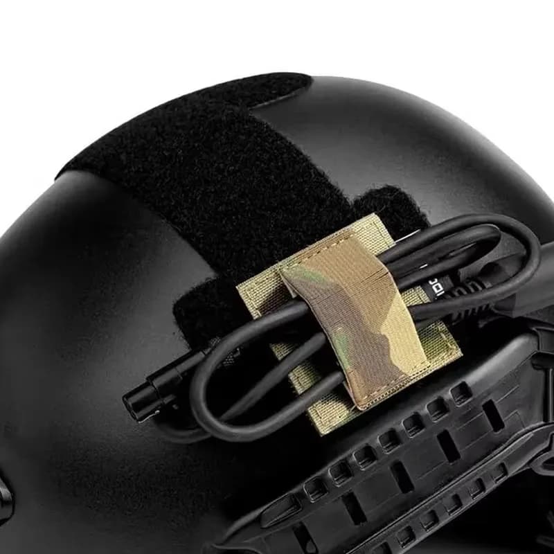Sangle organisatrice câble casque tactique - Range-fils élastique pour équipement pêche