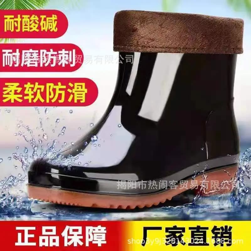 Bottes courtes imperméables printemps automne cuisine basse oxford protection travail chaussures homme pêche